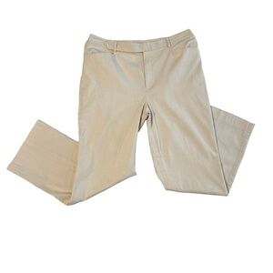 Lauren Ralph Lauren White/Tan ribbed Wide Leg Pants